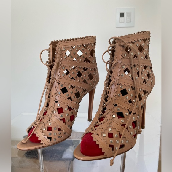 Alaïa Peep Toe Heels - Picture 1 of 6
